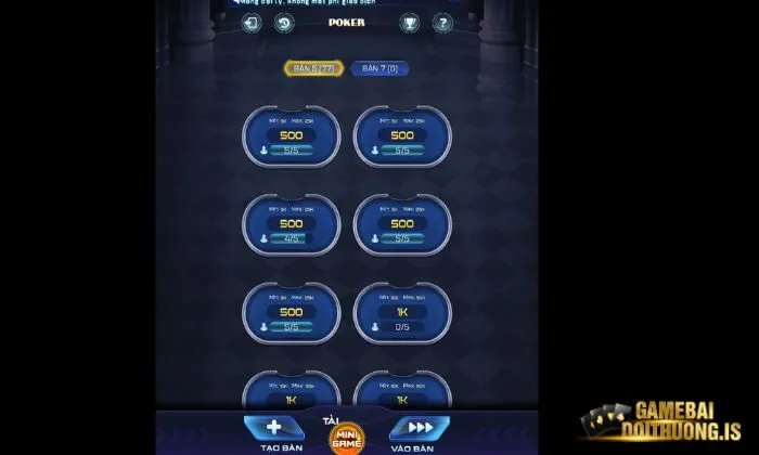 Bài tây ric Poker Ric