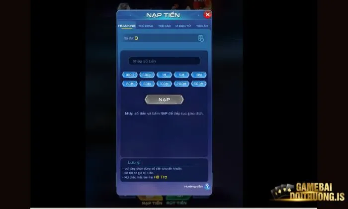 Bài Tây Vip79 Nạp tiền nhanh chóng và đơn giản chỉ với 3 bước