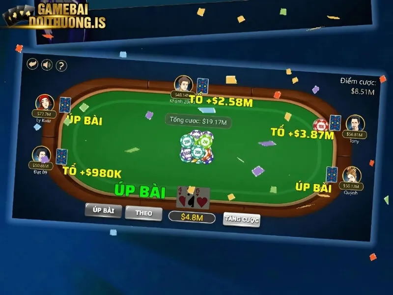 Chia bài trong game bài liêng