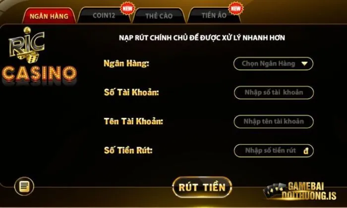 game bài đổi thưởng RIC Nạp - rút tiền nhanh chóng, miễn phí