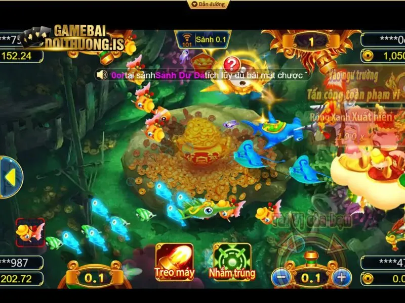 Giao diện bàn chơi bắn cá Nổ hũ