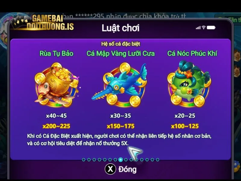 Hàng loạt boss thưởng lớn trong bắn cá V8