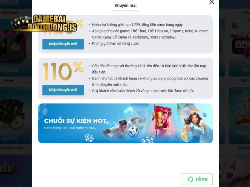 Kho khuyến mãi thưởng lớn dành cho mọi game thủ