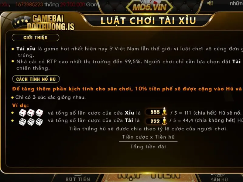 Kinh nghiệm hay giúp bạn chơi tốt game tài xỉu tại V8