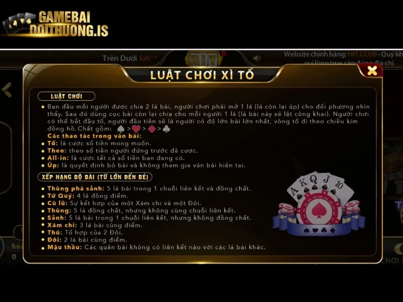 Một số luật chơi cần biết khi tham gia