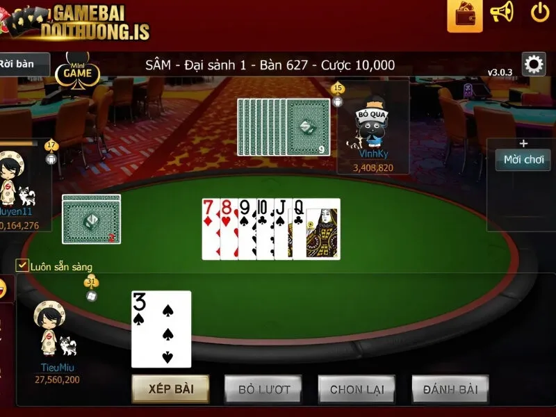 Những hành động của người chơi