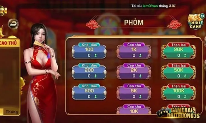 Phỏm iwinclub Đa dạng các bàn chơi Phỏm tại iwinclub