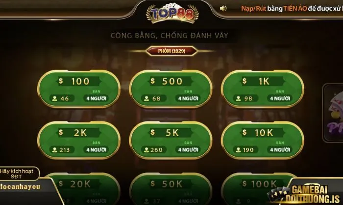 phỏm top88 Cách tính điểm phỏm đơn giản, chính xác nhất