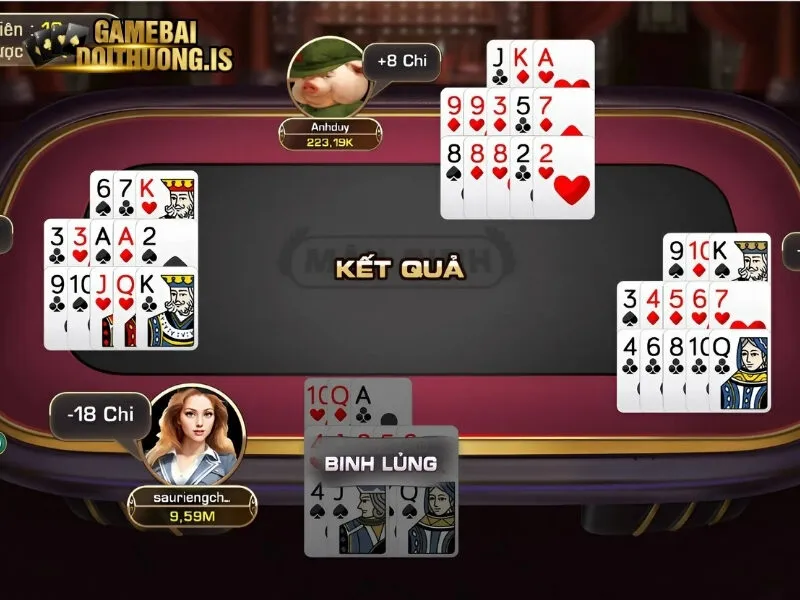 Quy định cách tính thắng thua của Mậu Binh Win79