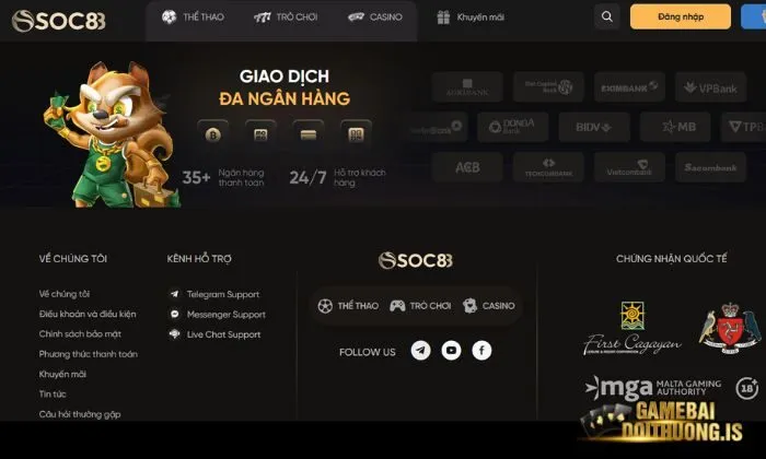 tải game bài đổi thưởng soc8 Quy trình thanh toán an toàn