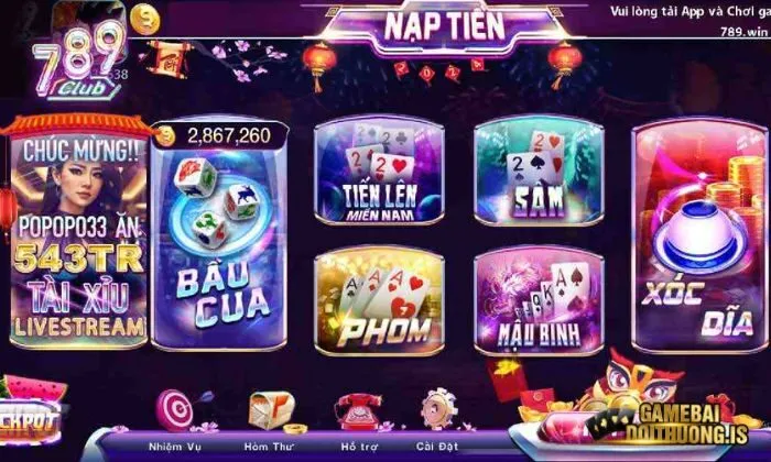 Top game bài đổi thưởng Chơi đánh bài đổi thưởng tại 789Club kiếm tiền dễ dàng