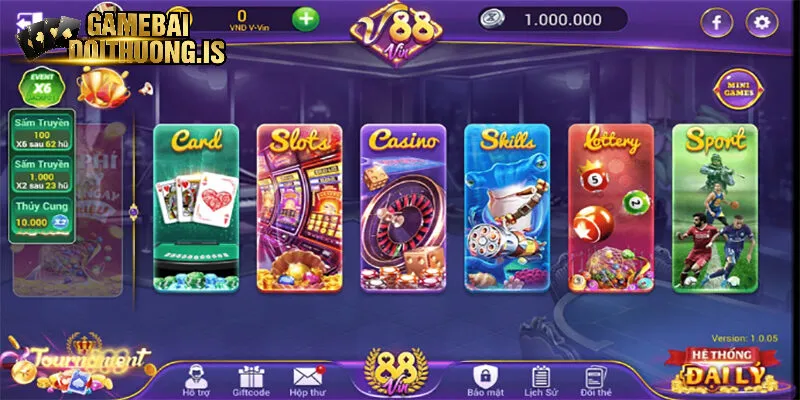 Thông tin về sảnh game Vin